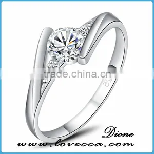 2016 Hot Sale Sterling Silver Jewelry 925 Silver Ring Diamond thumbnail-1