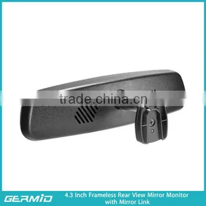4.3 Inch Frameless Mirror Link Synchronize the Informations of Your Smart Phone, Reverse Camera thumbnail-5