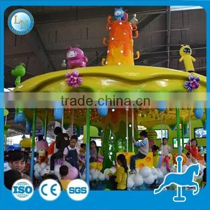 New Products!!! Playground Games Amusement Park Merry go Round Kids Carousel Ride Honey Tree thumbnail-5