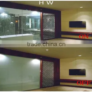 Opaque Eletric PDLC Tempered Glass for Windows and Doors, PDLC Switchable Film/glass thumbnail-1
