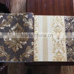Classical Design Vinyl Flooring Deep Embossed Flower Making Wallpaper for House thumbnail-6