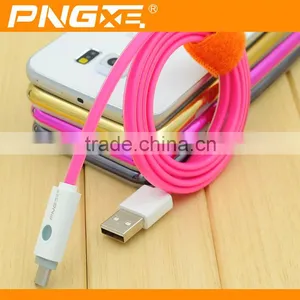 Wholesale PNGXE High Quality Fast Charging Flat Reversible Micro Usb Cable for Iphone Magnet Usb Cable thumbnail-3