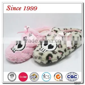 Pink Fuzzy Flat Slippers for Girls thumbnail-6
