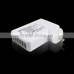 Double 6 USB 4000MA UK EU US AU Universal Multi Plug Adapter thumbnail-3