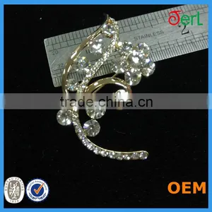 Wholesale New Simple Style Wedding Bouquet Handmade Rhinestone Flower Brooch thumbnail-5