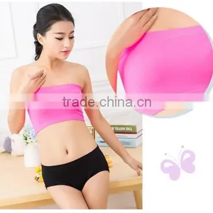 Seamless Wrapped Chest Strapless Stylish Lady's Bra thumbnail-2