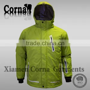 Breathable 3 Layer Nylon Fabric Lightweight Mens Trekking Winter Jacket thumbnail-2