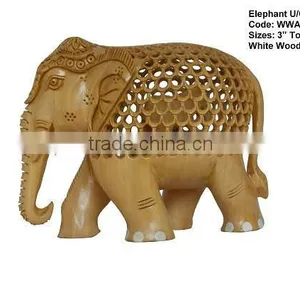 Wooden Elephant-handicrafts/antiqu- Wooden Statue/wooden Handicraft-items thumbnail-1