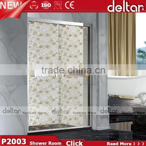 Shower Cabin Shower Room Tempered Glass Sliding Raindrop Tempered Glass Shower Door thumbnail-1