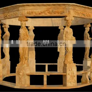 Outdoor Gazebo Garden Gazebo Marble Gazebo With Statues thumbnail-1