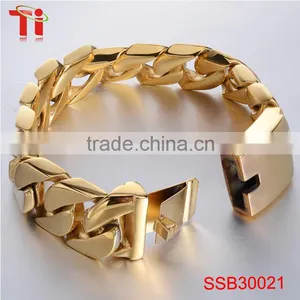 High Quality Men's Bracelet 2016, Fashion Gold Plated Chain Bracelet, Wholesale New Products Bracelet thumbnail-1