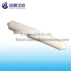 Plastic Spring Loaded Replacement Toilet Paper Roller With Six Step Ends, White thumbnail-1