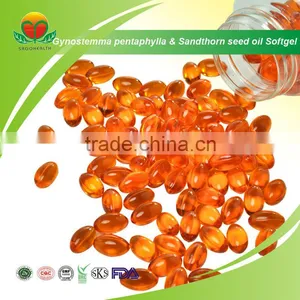 Manufacturer Supply Gynostemma Pentaphylla & Sea Buckthorn Seed Softgel thumbnail-1