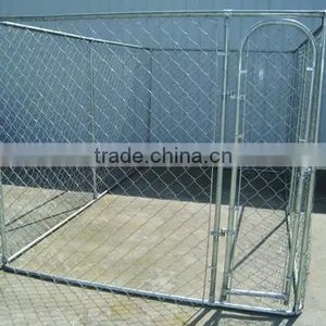 Large Outdoor Hot-dipped Galvanized Chain Link Dog Kennel thumbnail-4
