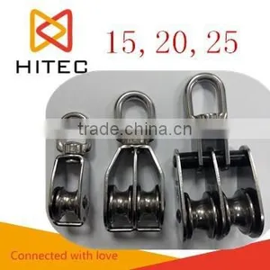 Made in Chinas 5-100mm Nylon Wheel Swivel Stainless Steel Nylon Marine Pulley Blocks thumbnail-1