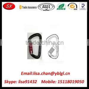 Custom Blue Anodized Aluminum Climbing Carabiner With Big Breaking Power thumbnail-2