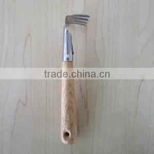 Iron Tool With Wooden Handle Garden Tool Wooden Rake Wooden Shovel Wooden Spade thumbnail-1