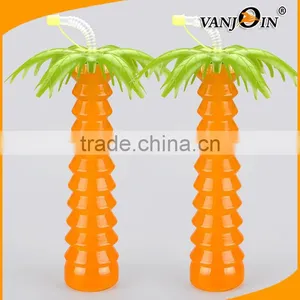 Hot Sale BPA Free Coconut Tree 16oz Cold Pressed Bottles Beverage Bottles thumbnail-6