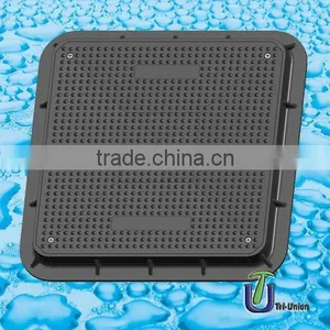 644*644-60 SMC Manhole Cover With Lockable Bolt Set C250 /Square Manhole Cover Composite Manhole Cover thumbnail-1