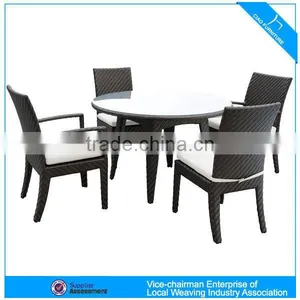 Elegant Garden Furniture Rattan Dining Table and Chair Set (FT004+FC009) thumbnail-1