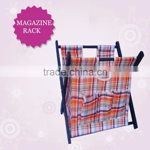 Wholesale Paulownia Wooden Magazine Rack, Antique Wooden Newspaper Rack thumbnail-6