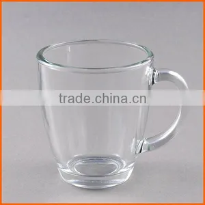 Clear Drinking Water Glass Cup With Handle thumbnail-1