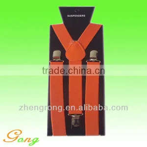 Lady's Cheap Elastic New Fashion Design Orange Suspenders thumbnail-1