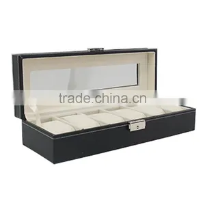 Watch Case Box Holds 6 Watches, Display Box, Storage Box thumbnail-3