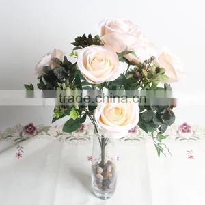 SJ1101501 Wedding Centerpieces Artificial Silk Flowers Rose thumbnail-1