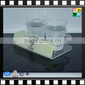 Custom Design Acrylic Hotel Use Tissue Box Luxury Acrylic Hotel Supplies PMMA Material 5star Hotel Use Cup Holder Made in China thumbnail-1