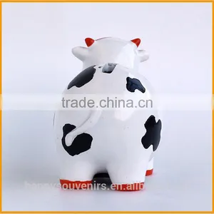 Lovely Cheap Resin Cow Piggy Coin Bank for Kids thumbnail-3