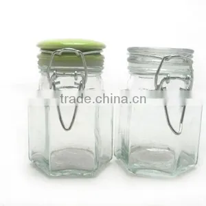Candy Storage Glass Jar With Ceramic Lid 250ml thumbnail-4