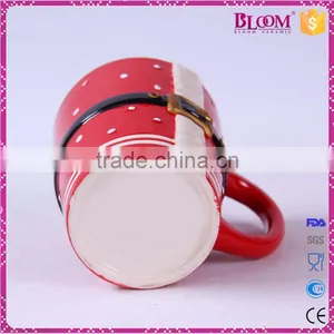 Christmas Gift Red Ceramic Sublimation Mug With Lid thumbnail-6