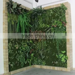 Artificial Fake Plastic Green Plant Wall thumbnail-1
