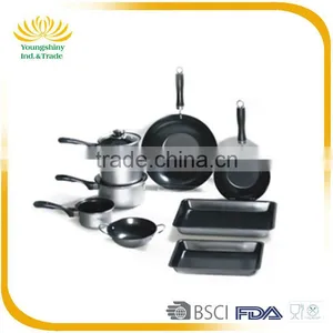 High Quality Astra Carbon Steel 12PC Silver Cookware Set thumbnail-1