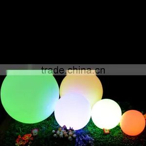 Custom Outdoor Garden Plastic Colorful Rgb LED Light Ball Lamp With Rechargeable Battery thumbnail-2