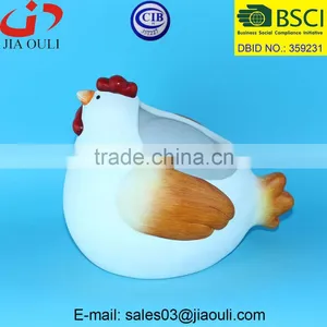 New EASTER Decorations Ceramic Easter Chicken Figurines, Chicken Shaped Pot thumbnail-1
