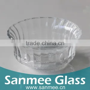 White Material Quality Glass Salad Bowl Glass Fruit Bowl thumbnail-1