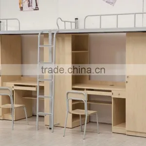 Comfortable Hotel Metal Bed Frame Loft Bunk Bed Metal Bunk Bed Parts thumbnail-5