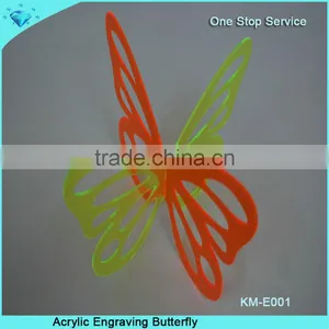 Colorful Acrylic Engraving Butterfly for Holiday Decoration and Gifts thumbnail-1