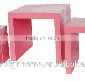 PINK S/3 MDF NEST TABLE thumbnail-1
