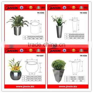 Stainless Steel Outdoor Decorative Flower Vases thumbnail-1