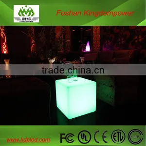 16 Colors Plastic Illuminated Led Cube Furniture thumbnail-1