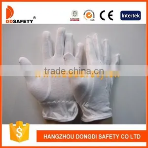 DDSAFETY 2017 Bleached Cotton Gloves Cotton Work Glove Safety Gloves thumbnail-1