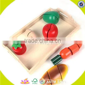 Wholesale Top Quality Wooden Fruit Cutting Toy, DIY Kids Wooden Vegetables Cutting Toy, Role Play Wooden Cutting Toy W10B099 thumbnail-4