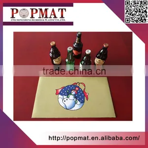 Wholesale Double-sided Non-woven Fabric Printed Cheap Custom Bar Mats thumbnail-1