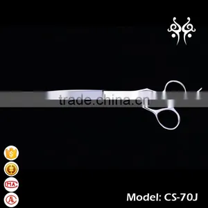 CS-70J 7inch Japanese Steel Curved Cutting Scissors Dog Grooming Models thumbnail-1