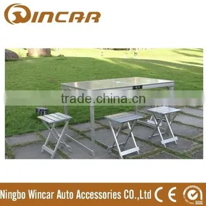 Folding Trestle Table With Color Packing thumbnail-1