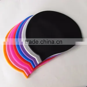 High Quality Soft Adult Funny Swim Cap Printing Silicone Custom thumbnail-2
