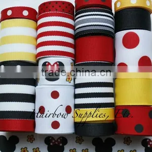 Manufacturer 100% Polyester Grosgrain Ribbon Printed Ribbon Satin Ribbon thumbnail-1